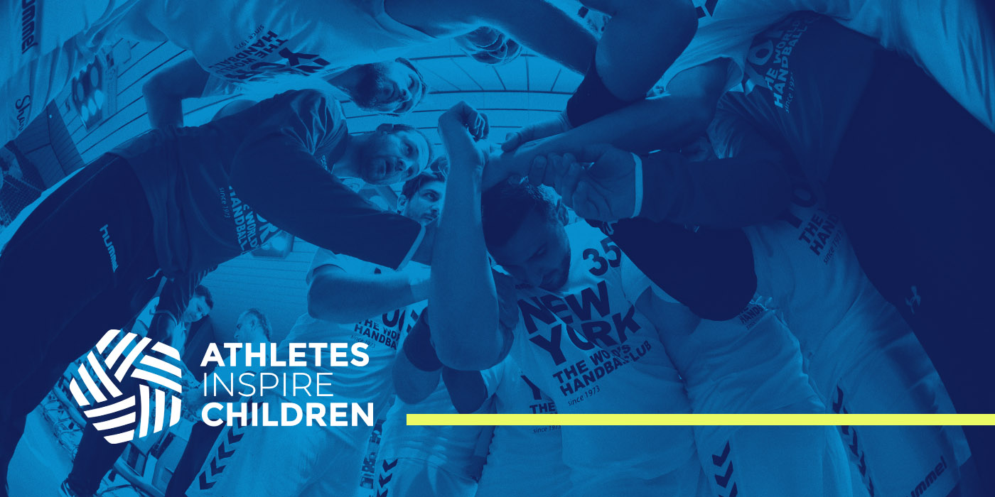 Athletes inspire Children Logo con fondo