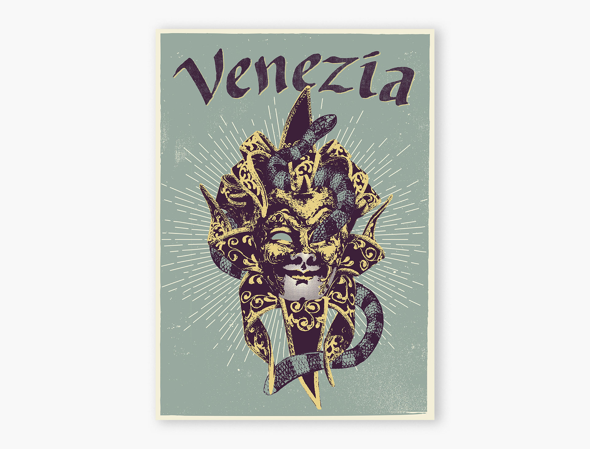 Poster serigrafiado Venezia